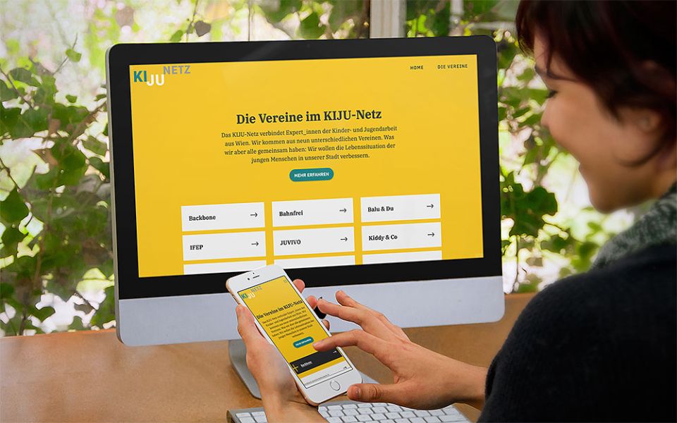 Wir haben die neue responsive Website für das KIJU-Netz gestaltet.