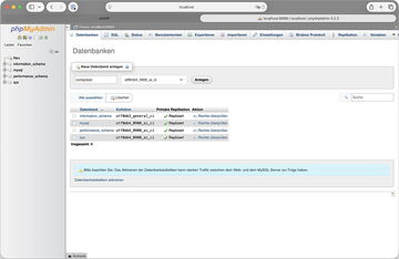 Eine neue Datenbank anlegen