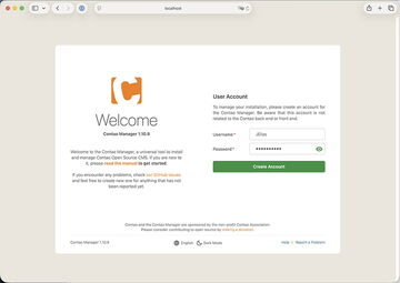Installation mit Contao Manager starten