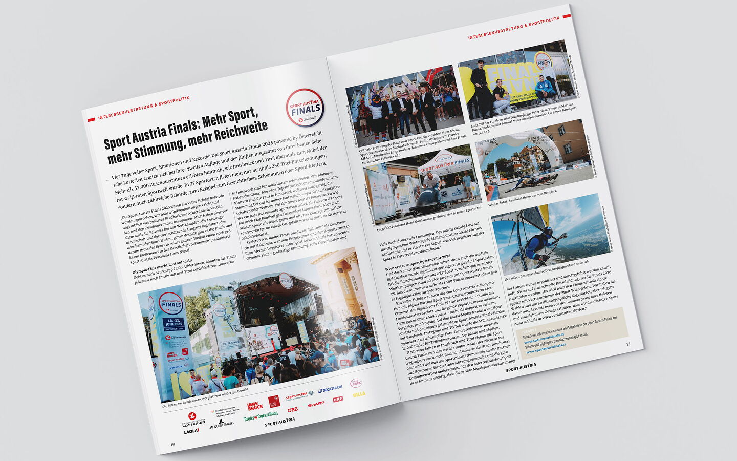 Seitenspiegel mit zwei Spalten Fließtext